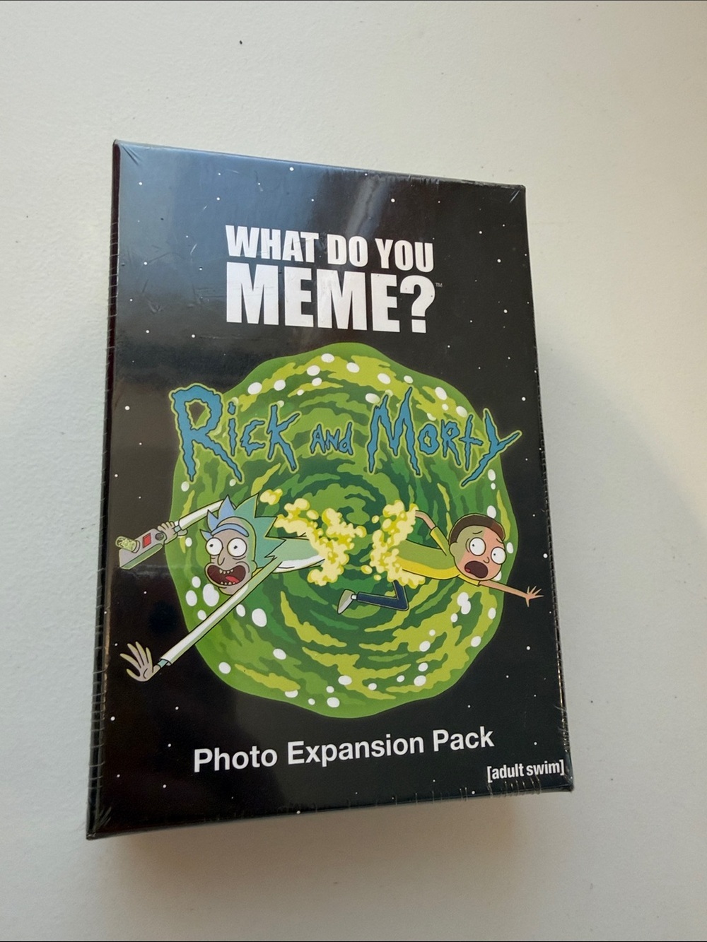 NEW What Do You Meme? Rick and Morty Photo Expansion Pack - Black/Green